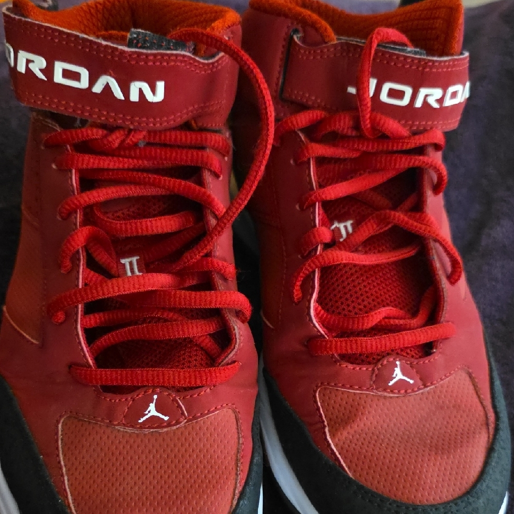 Red High-Top Sneakers
